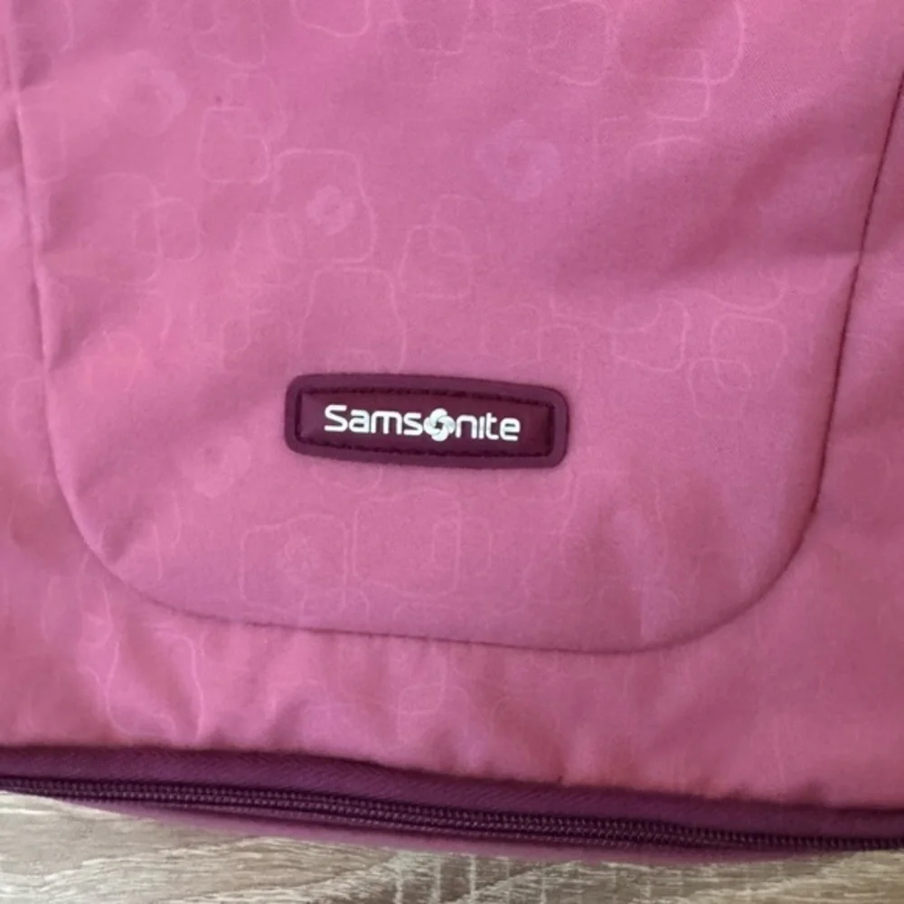 Samsonite Cosmetics Pink Travel‎ Storage Toiletry Make Up Zip Bag